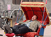 Sleeper in Rickshaw Hutongs Beijing